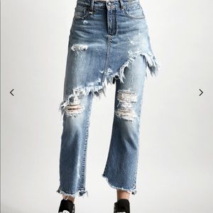 BRAND NEW R13 Double Classic Shredded Jean